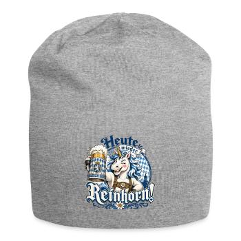 Heute wieder Reinhorn Design - Jersey-Beanie - Grau meliert - Vorne