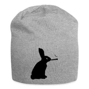 Hase Joint - Jersey-Beanie - Grau meliert - Vorne