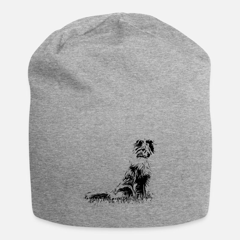 Sheltie Hunde - Jersey-Beanie - Grau meliert