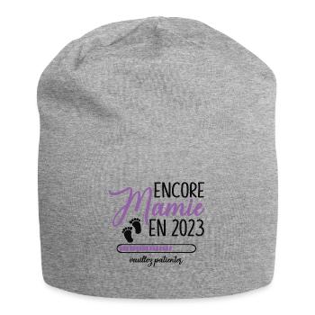 Encore Mamie 2023 Cadeau Future Grand Mère - Bonnet en jersey - gris chiné - Devant