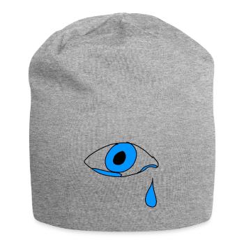 Eye Tear Cry - Jersey Beanie - heather grey - Front