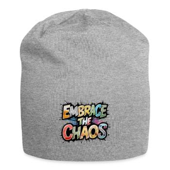 Embrace The Chaos - Jersey Beanie - heather grey - Front