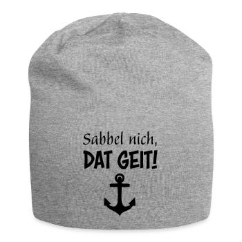 Sabbel nich, dat geit! - Jersey-Beanie - Grau meliert - Vorne