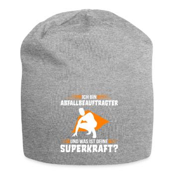 Abfallbeauftragter Spruch lustig - Jersey-Beanie - Grau meliert - Vorne