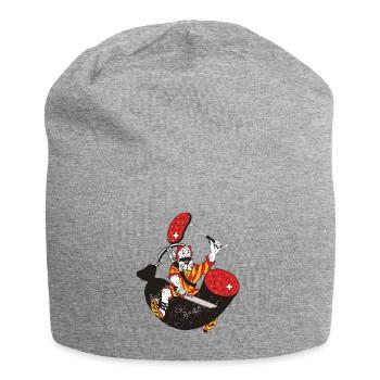 Metzgerei, Wiltsch, Frech, Schweiz, Regional - Jersey-Beanie - Grau meliert - Vorne