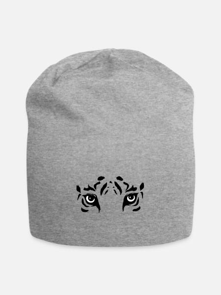Tiger Vector - Jersey Beanie - heather grey