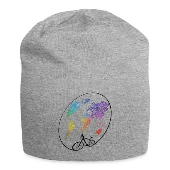 radtour, bike lover - Jersey-Beanie - Grau meliert - Vorne