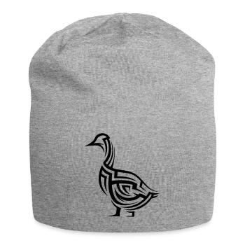 Ente Tribal Tattoo - Jersey-Beanie - Grau meliert - Vorne
