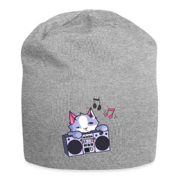 Hip Hop Beat Producer Retro Ghetto Blaster 1990s - Jersey-Beanie - Grau meliert - Vorne