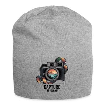Capturez le voyage - Bonnet en jersey - gris chiné - Devant