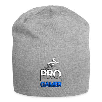 PRO GAMER (Blau) + DNA - Gaming - Jersey-Beanie - Grau meliert - Vorne