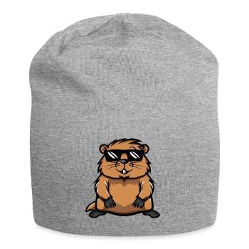 Beaver Cool BD - Bonnet en jersey - gris chiné - Devant