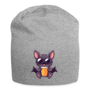 Fledermaus Apres Ski Bier Comic - Jersey-Beanie - Grau meliert - Vorne