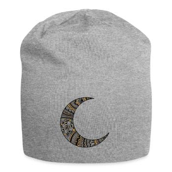 Gold Moon Mandala - Jersey-Beanie - Grau meliert - Vorne