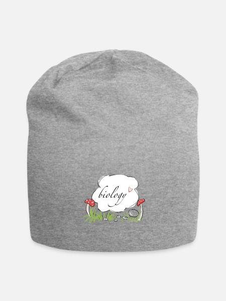 biologie pflanzen naturwissenschaft - Jersey-Beanie - Grau meliert