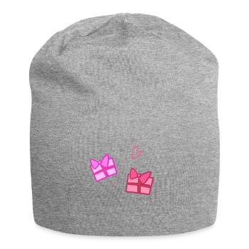 Deux cadeaux symbole forme Noël - Bonnet en jersey - gris chiné - Devant