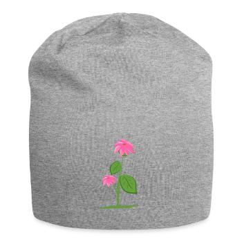 Plant Plant Flowers - Jersey Beanie - heather grey - Front