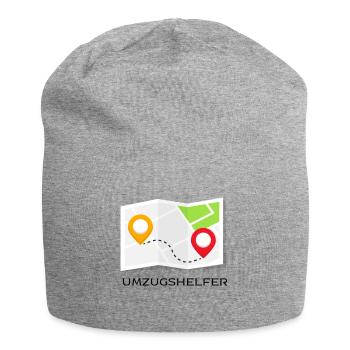 Umzugshelfer - großes Dankeschön! - Jersey-Beanie - Grau meliert - Vorne