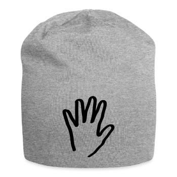hand - Jersey-Beanie - Grau meliert - Vorne