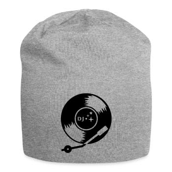 DJ vinyl LP (1c) - Jersey-Beanie - Grau meliert - Vorne