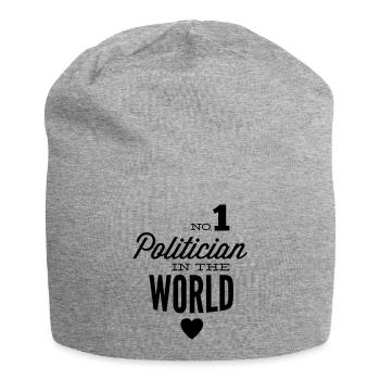 Best politician in the world - Jersey Beanie - heather grey - Front