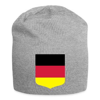Germany flag - Jersey Beanie - heather grey - Front