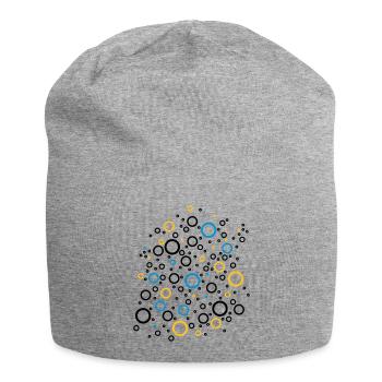 Colour Bubbles - Jersey-Beanie - Grau meliert - Vorne
