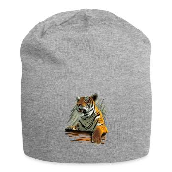 Tiger - Bonnet en jersey - gris chiné - Devant