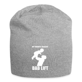 Dad lift - Jersey Beanie - heather grey - Front