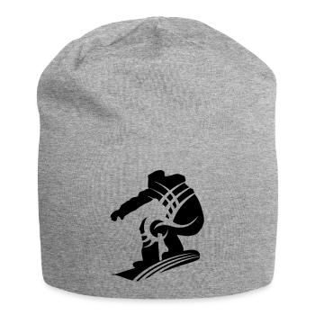 Snowboarding - Bonnet en jersey - gris chiné - Devant