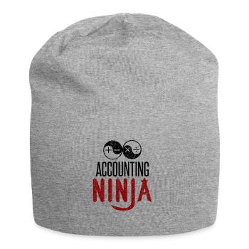 Accounting Ninja - Buchhaltung Finanzen Bilanz - Jersey-Beanie - Grau meliert - Vorne