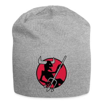 rockin_devil_3c - Jersey Beanie - heather grey - Front