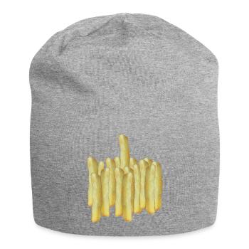 Fries One - Jersey Beanie - heather grey - Front