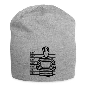 Gefangener Gefangener Zeichen leer vide1 - Jersey-Beanie - Grau meliert - Vorne