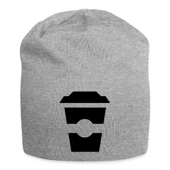 Tasse à café debout - votre amour pour le café - Bonnet en jersey - gris chiné - Devant