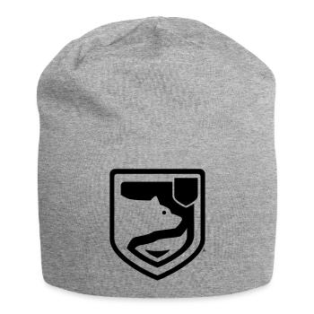 Badge - Army - Jersey Beanie - heather grey - Front