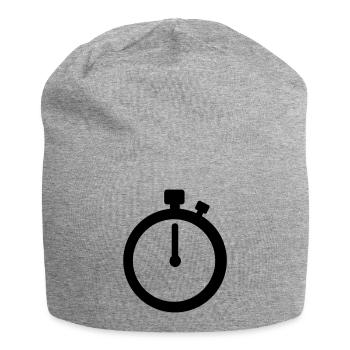 Stop watch - Jersey Beanie - heather grey - Front