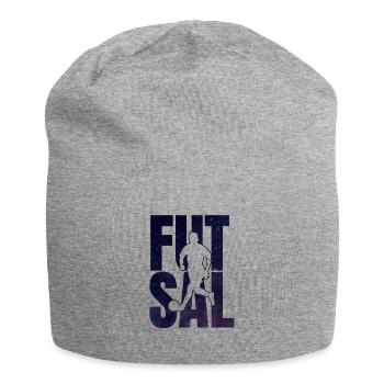 Cadeau de logo futsal - Bonnet en jersey - gris chiné - Devant