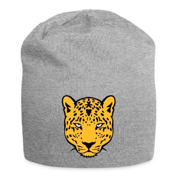 leopards animal sauvage 30 - Bonnet en jersey - gris chiné - Devant