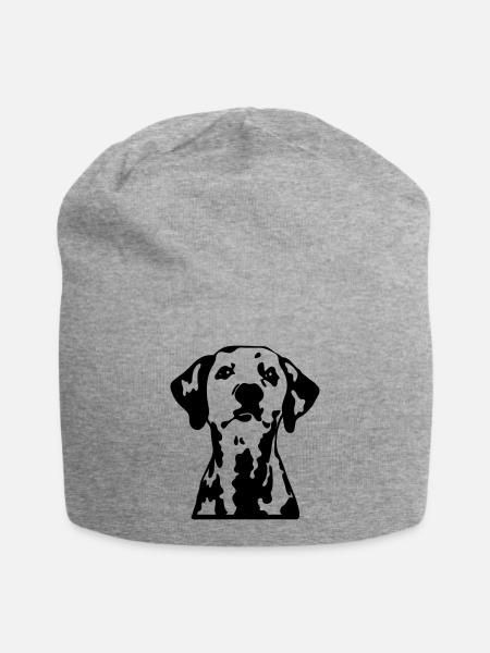 dalmation - Jersey Beanie - heather grey
