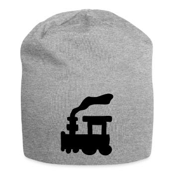 Small Train - Jersey Beanie - heather grey - Front