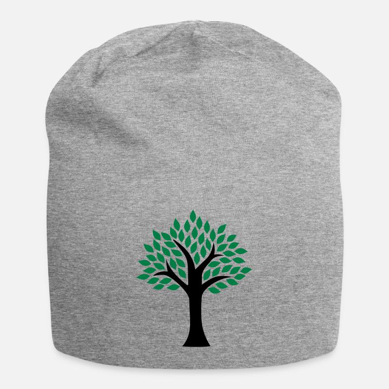 Baum - Jersey-Beanie - Grau meliert