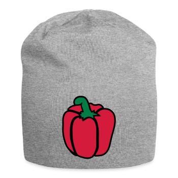 Bell pepper - Jersey Beanie - heather grey - Front