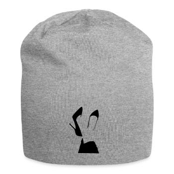 Silhouette de talons hauts – Style glamour - Bonnet en jersey - gris chiné - Devant