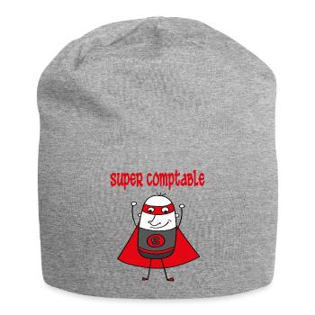Super comptable - Jersey-Beanie - Grau meliert - Vorne