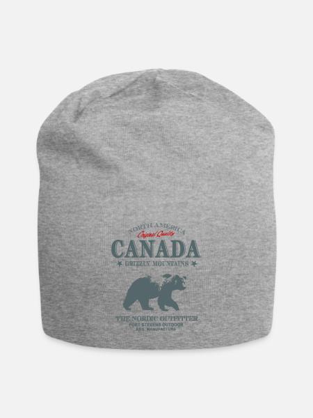 Canada - Grizzly Bear - Jersey-Beanie - Grau meliert