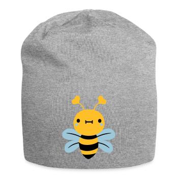 nette kleine biene hornisse wespe - Jersey-Beanie - Grau meliert - Vorne