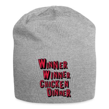 Winner Winner Chicken Dinner - Bonnet en jersey - gris chiné - Devant