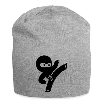 ninja - Jersey-Beanie - Grau meliert - Vorne