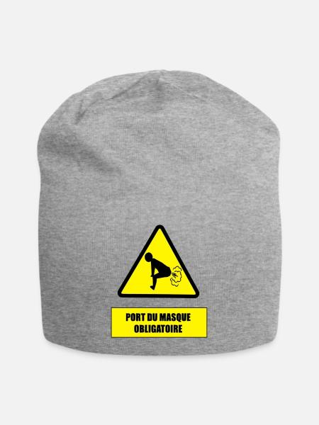 Danger pet - Bonnet en jersey - gris chiné